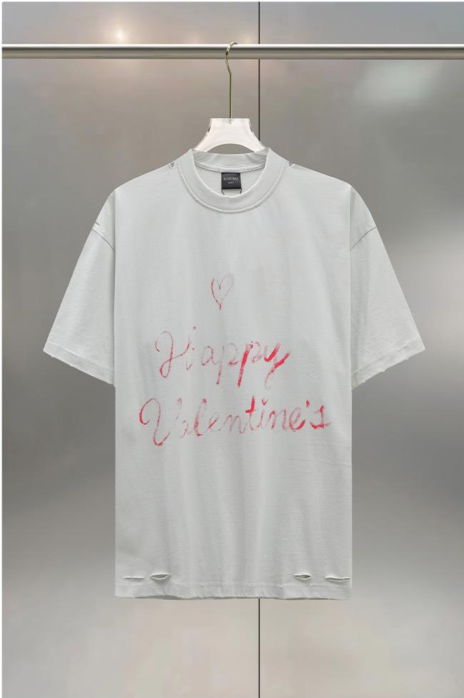BALENGIACA, short-sleeved T-shirts, Valentine's Day elements